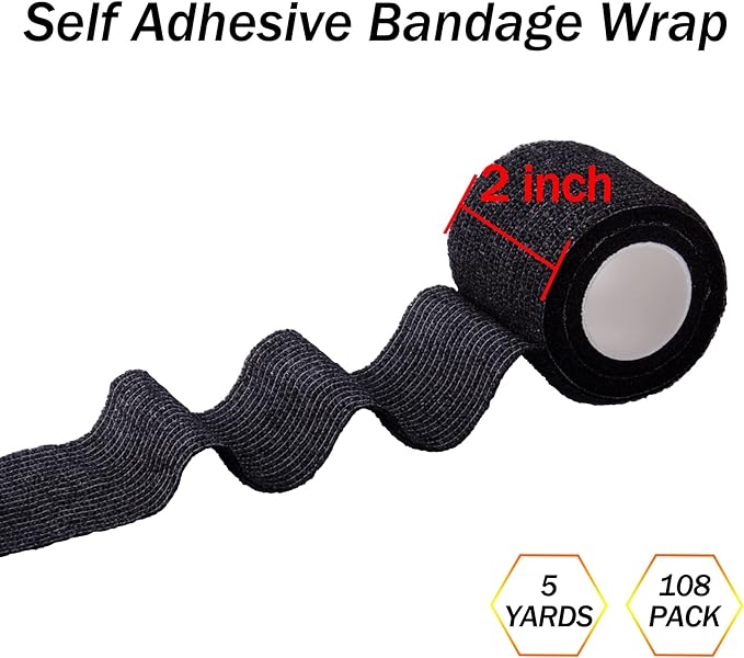 2" Sensiwrap Black 36 roll pack