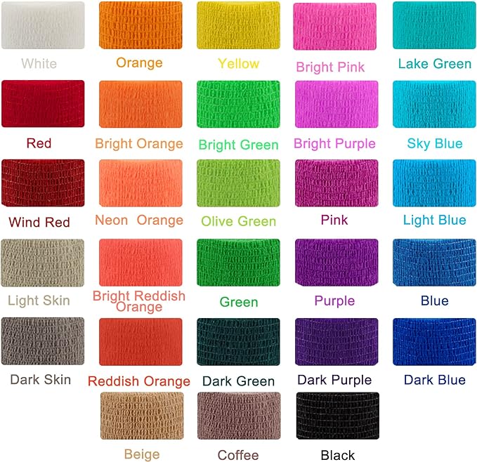 2" Sensiwrap Multicolored 24 roll pack