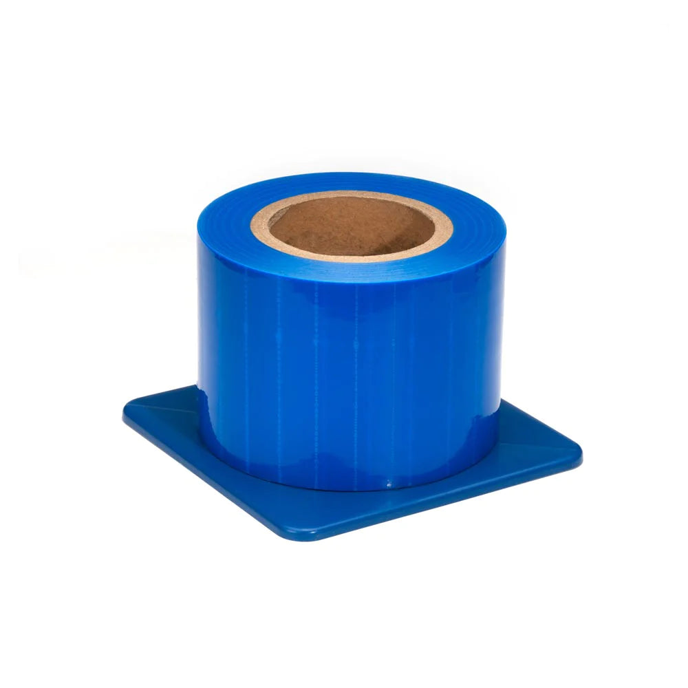 Saferly Blue Medical Barrier Film in Dispenser Box 4x6