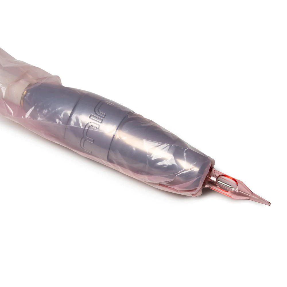 Saferly 32" Clip Cord Sleeves and Machine Bags - Pink- Box of 200