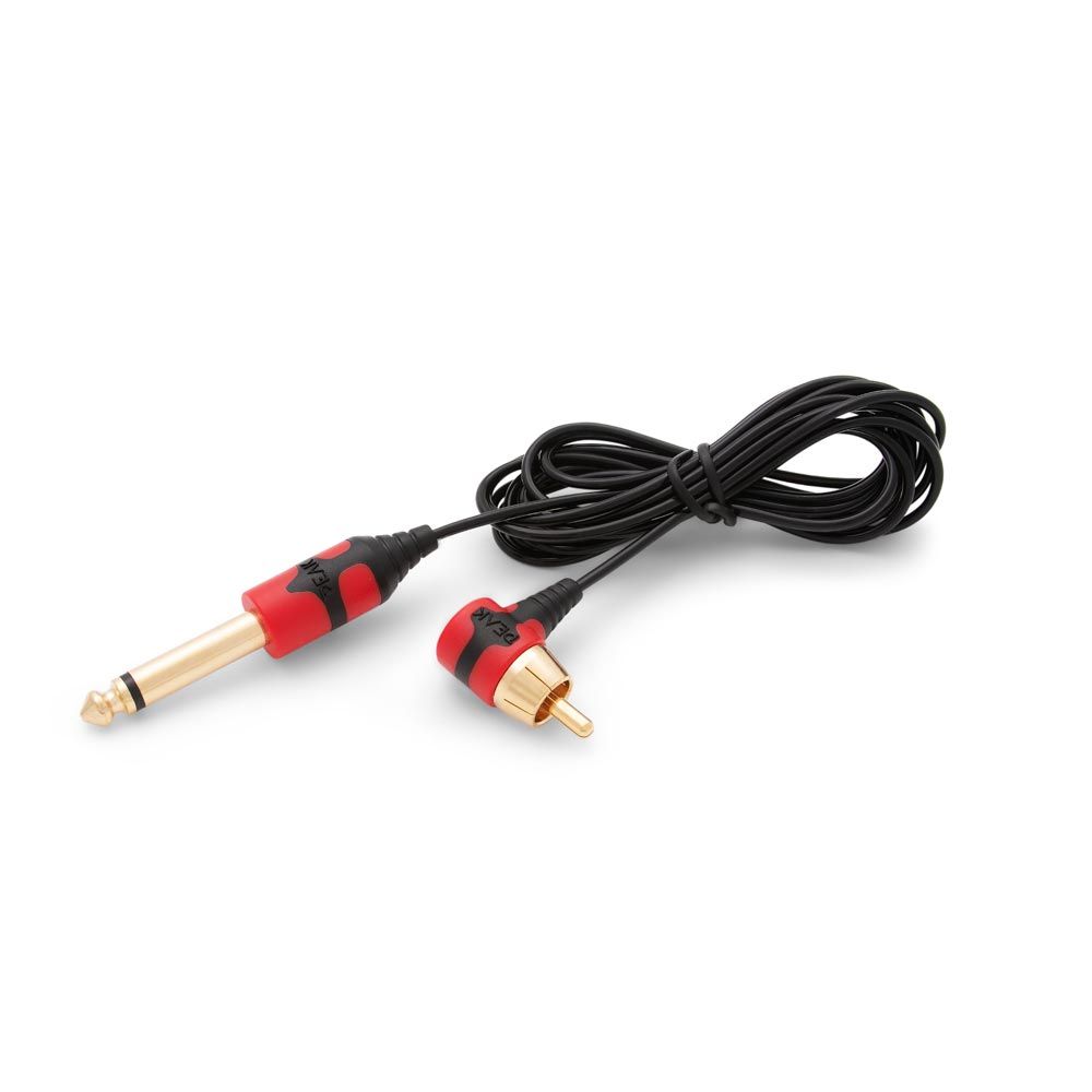 Peak Ultra RCA Cord 6.5' Right Angle Red/Black