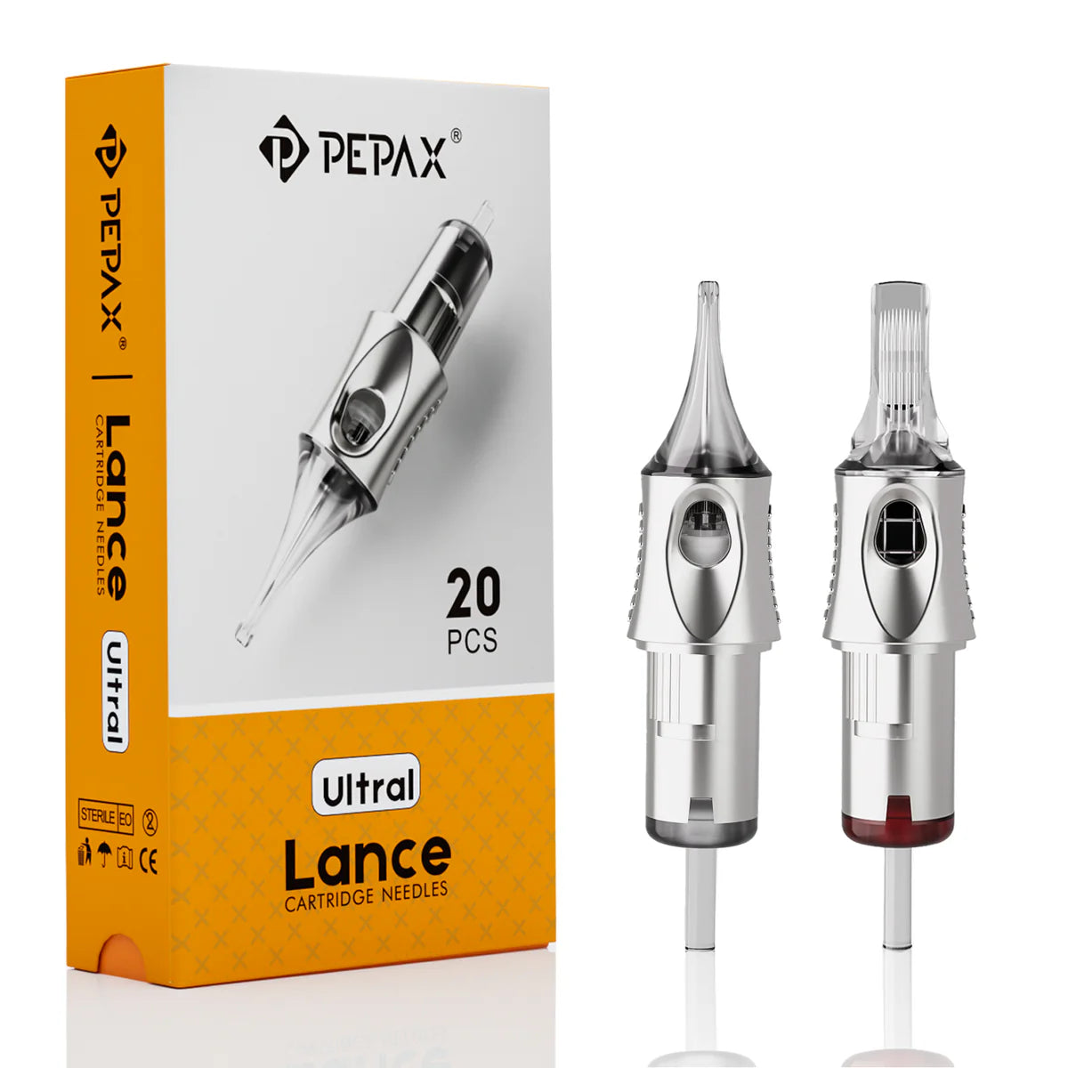 PEPAX Lance Ultral All-new Silver-electroplating Tattoo Cartridge Needles (20pcs per box)