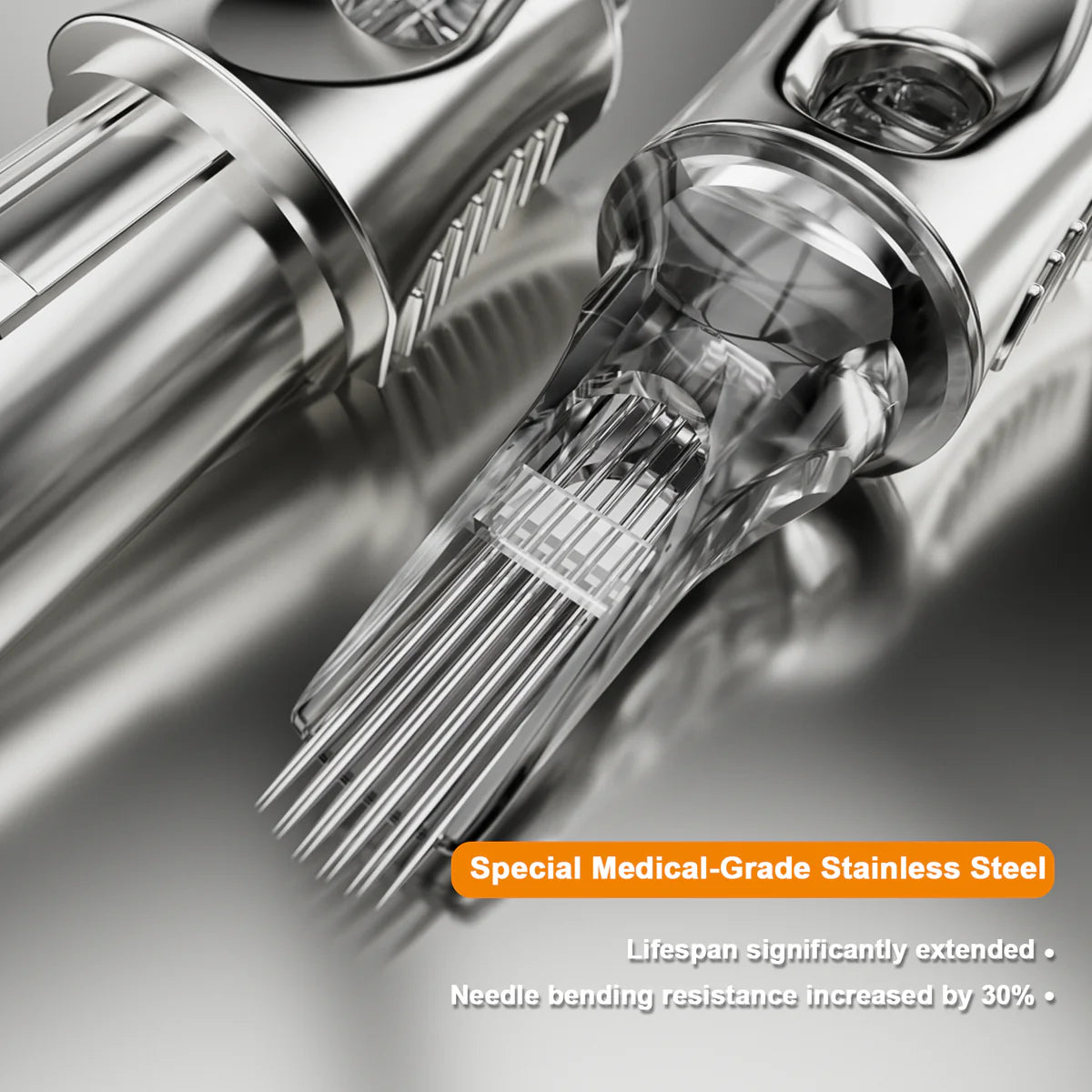 PEPAX Lance Ultral All-new Silver-electroplating Tattoo Cartridge Needles (20pcs per box)