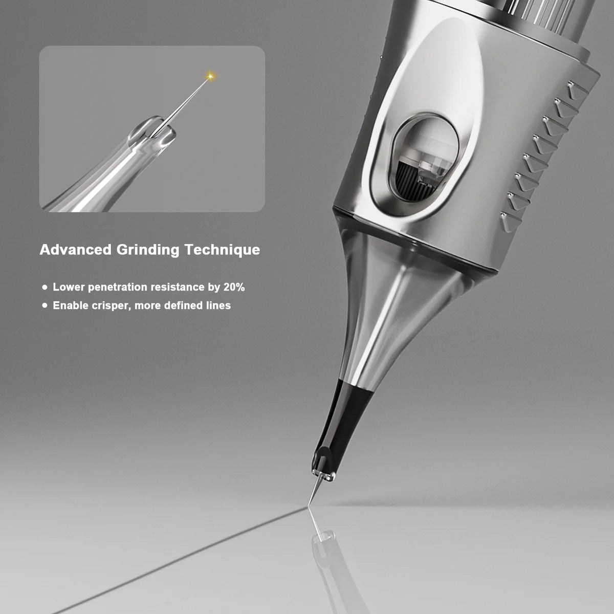 PEPAX Lance Ultral All-new Silver-electroplating Tattoo Cartridge Needles (20pcs per box)