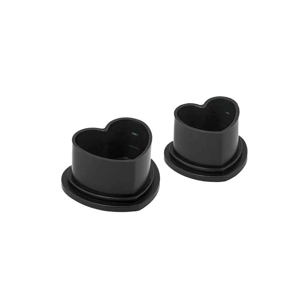 Saferly Heart Silicone Ink Caps — Pick Size and Color — Bag of 500