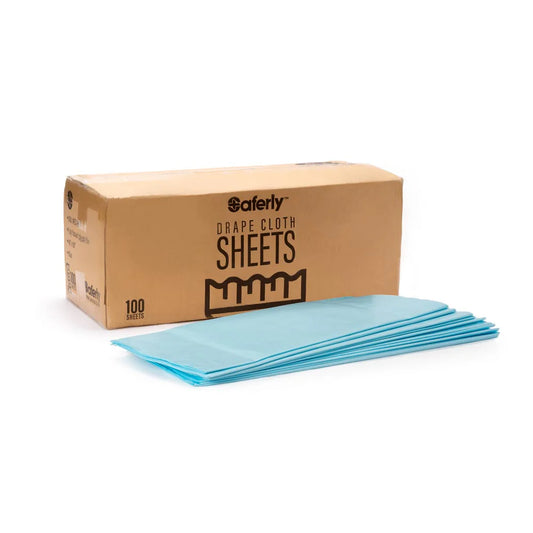 Saferly Cloth Drape Sheets - 40x60 - Blue